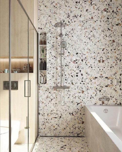 Ванная комната в светлых оттенках. 01