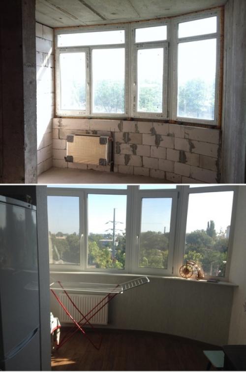 Кроме натяжных потолков и дверей делал всё сам после работы. 04