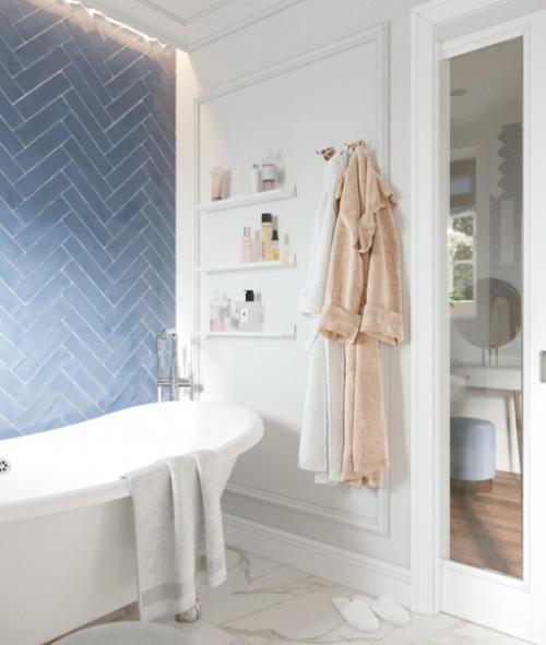 Стильная ванная комната в загородном доме. 04