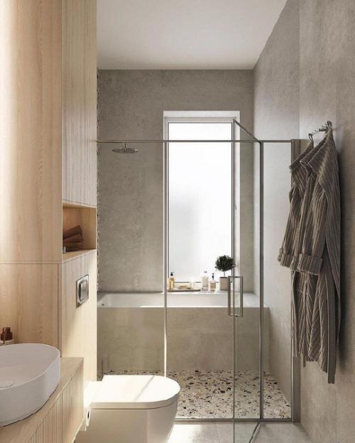 Ванная комната в светлых оттенках. 04