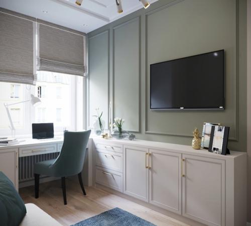 Небольшой уютный кабинет - гостевая комната на 8 кв. 02