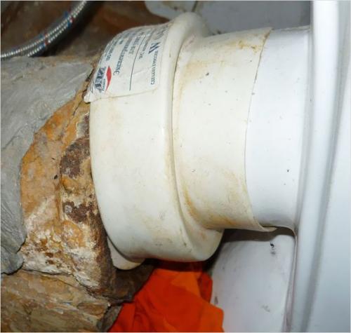 Замена манжеты унитаза. 05