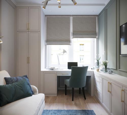 Небольшой уютный кабинет - гостевая комната на 8 кв. 03