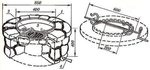 Мы сооружаем каменный очаг - мангал. 01 Мы сооружаем каменный очаг - мангал. 01