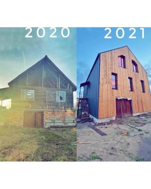 Все началось с идеи построить дом - сарай. 09