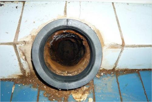 Замена манжеты унитаза. 04