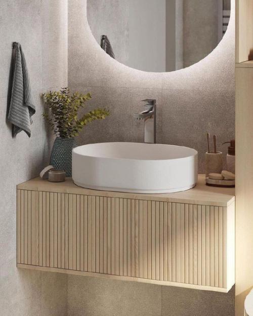 Ванная комната в светлых оттенках. 03