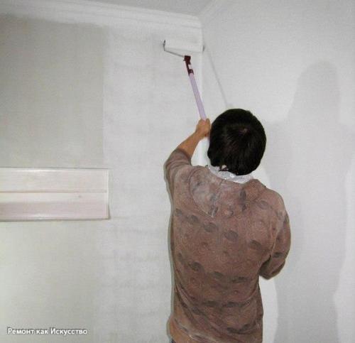 Мы красим стены и потолок. 07