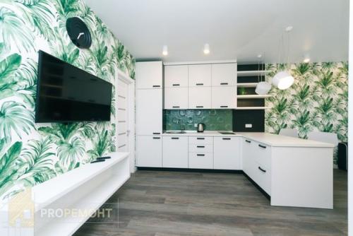 Оцените этот дизайнерский ремонт в квартире, площадью 82 кв. 01