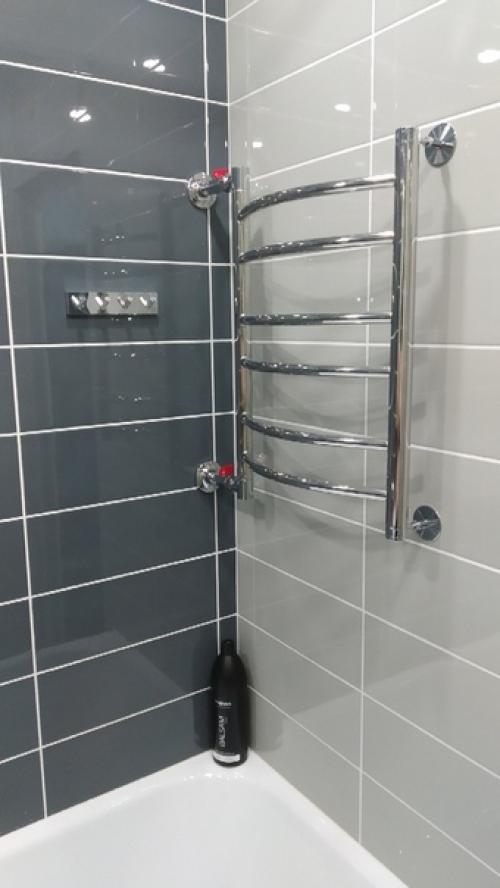 Совместили санузел и ванную комнату. 05