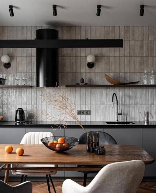 Современный интерьер в однокомнатной квартире для молодых и активных людей, которые ценят комфорт и функциональность. 01