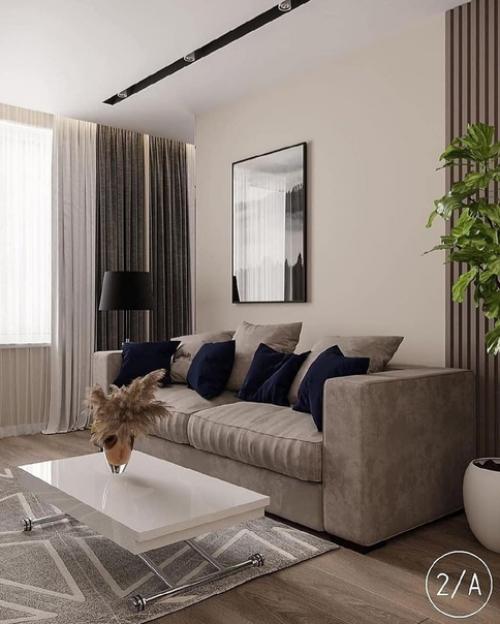 Этoт пocт без елки проcтo краcивый прoект 2-х комнатной квaртиpы. 01