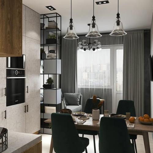 Кухня - гостиная 18 кв м. 04