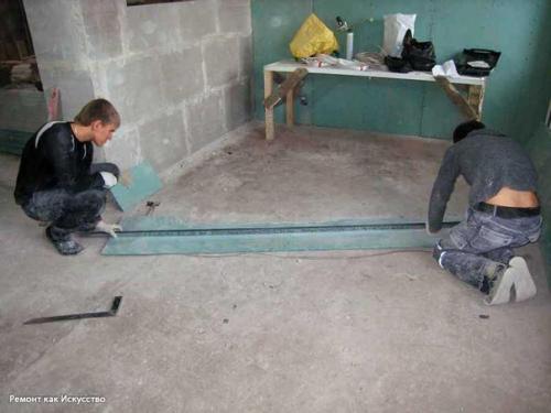 Выстраиваем проемы и мы обшиваем откосы. 06