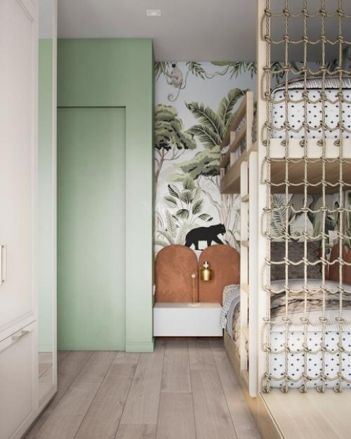 Яркий и очень интересный проект детской комнаты, площадью 11 кв. 01