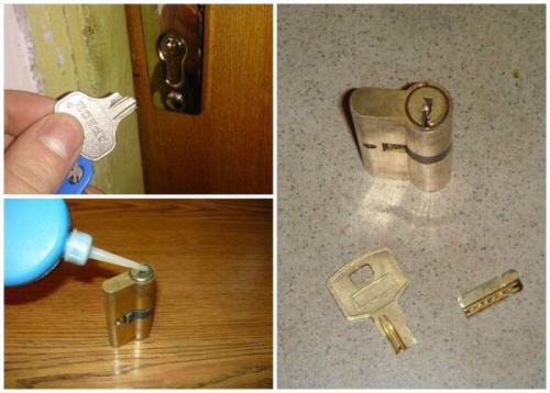 Ключ в дверном замке сломался! 01