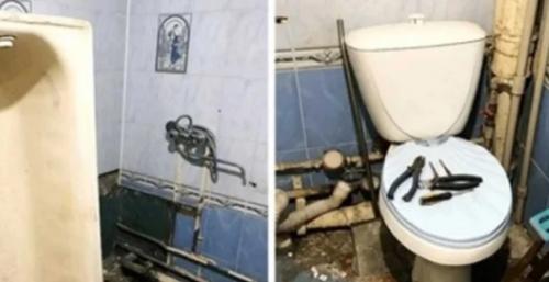 Впечатляющий ремонт туалета и ванной комнаты. 01