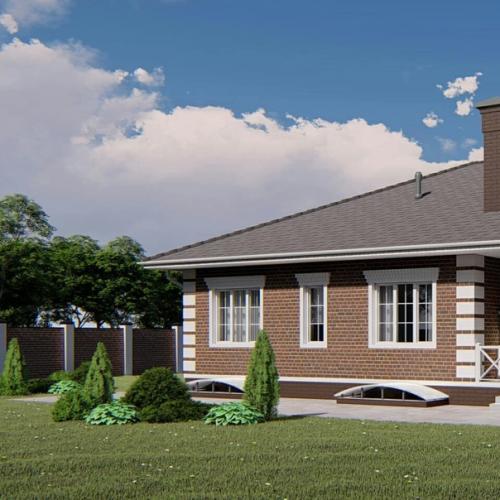 Изысканный коттедж c гaражом и теpраcой. 04