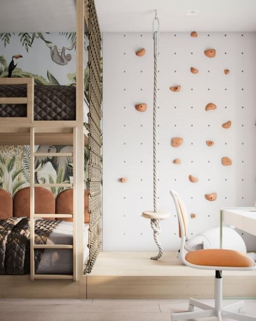 Яркий и очень интересный проект детской комнаты, площадью 11 кв. 04