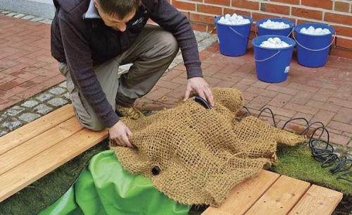 Водоём на даче своими руками. 04