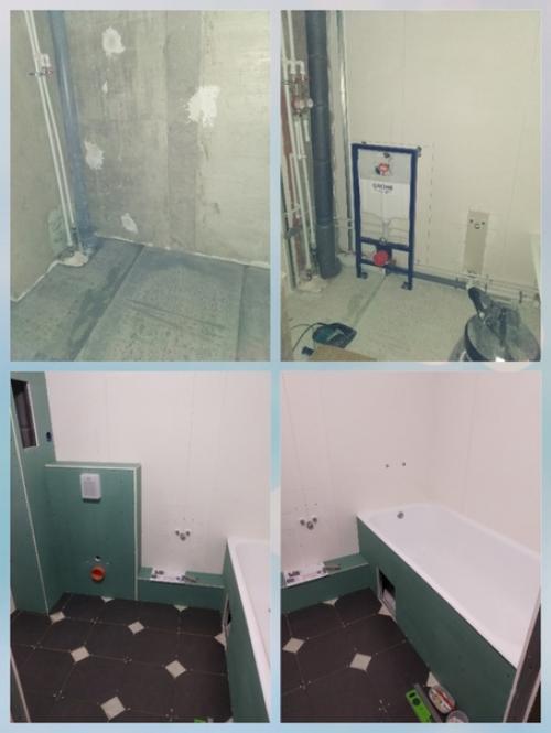 Совместили санузел и ванную комнату. 01