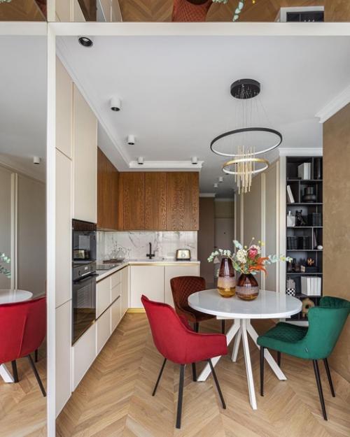 Оригинальный дизайн - проект квартиры, площадью - 44 кв. 04