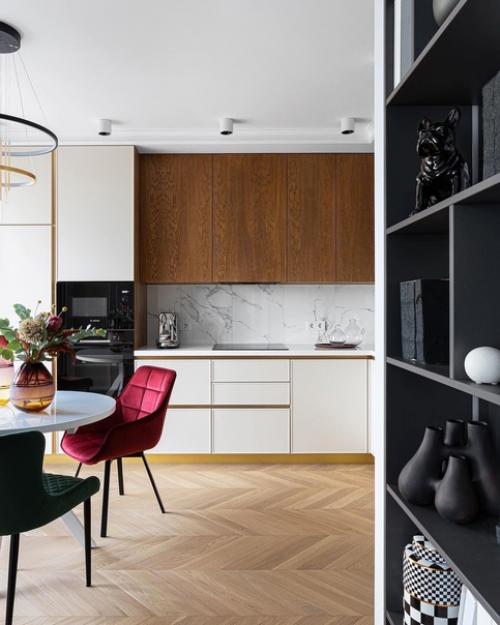 Оригинальный дизайн - проект квартиры, площадью - 44 кв. 05