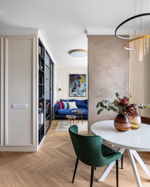 Оригинальный дизайн - проект квартиры, площадью - 44 кв. 09