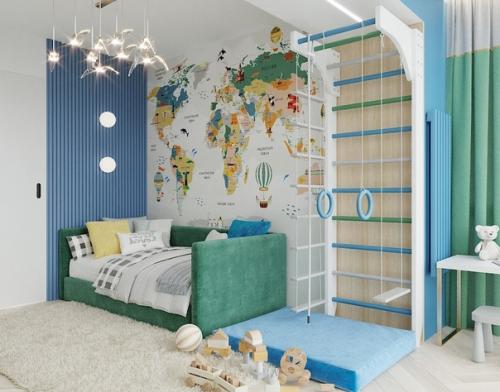 Школа ремонта.  Мальчишки любят яркое, синее, изображения животных, лазилки и. трактора и спецтехнику. 05