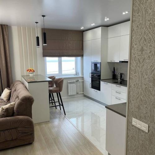 Закончили ремонтировать кухню - гостиную. 04