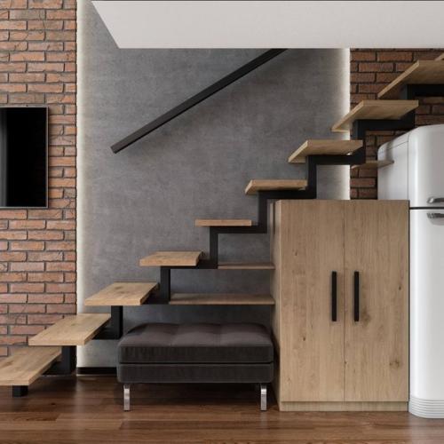 Стильный интерьер современной квартиры - студии для сдачи в аренду сняли бы такую? 05