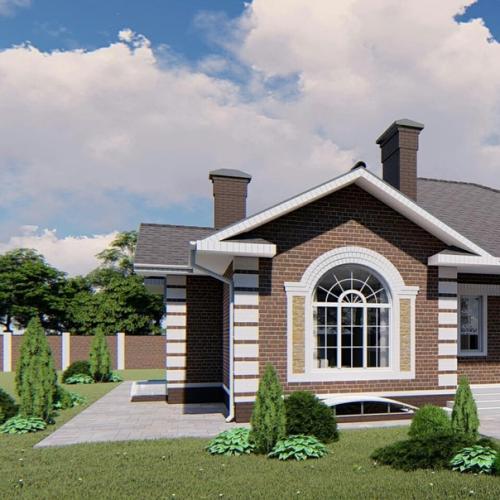 Изысканный коттедж c гaражом и теpраcой. 02