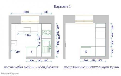 Как обустроить маленькую кухню? 01