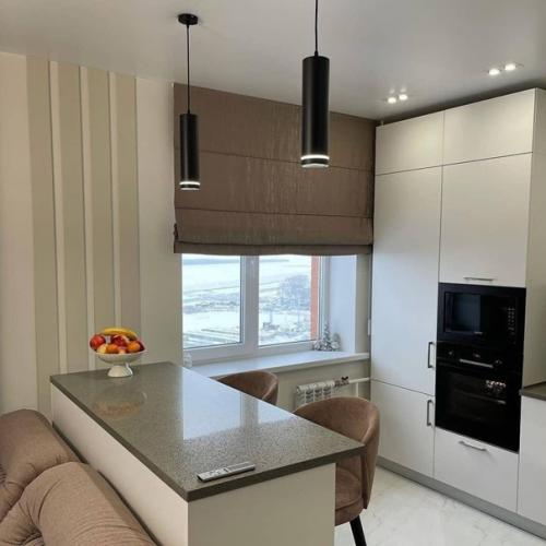 Закончили ремонтировать кухню - гостиную. 03