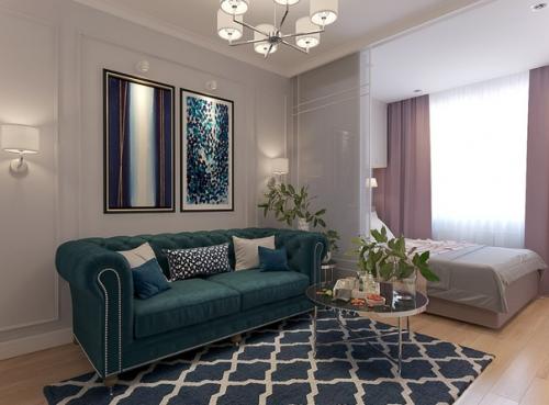 Замечательный проект однушки, очень уютно. 05