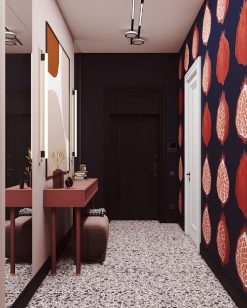 Трешка с необычной планировкой и классными дизайнерскими решениями. 08