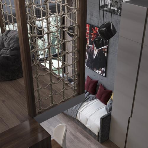 Комната мечты.  Детская комната для двух мальчиков - подростков. 06