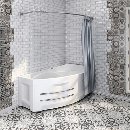 Со временем бордюр на стыке ванной и плитки желтеет или зарастает грибком. 07