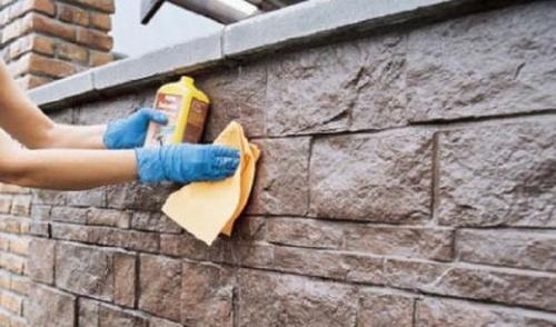 Оформление фундамента искусственным камнем. 01 Оформление фундамента искусственным камнем. 01