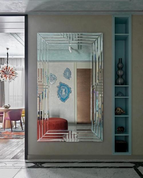 Очень яркий насыщенный интерьер квартиры. 06