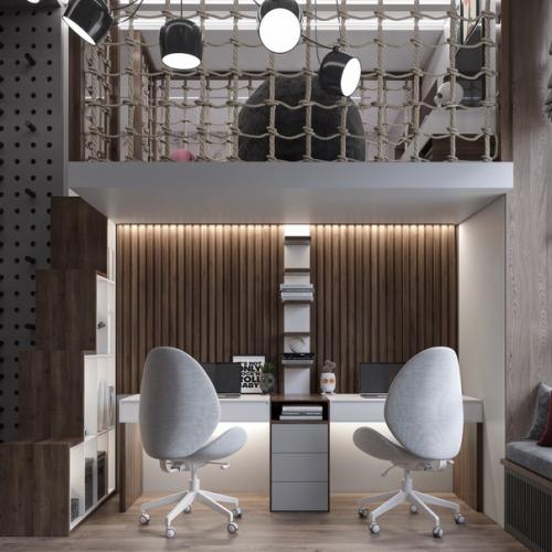 Комната мечты.  Детская комната для двух мальчиков - подростков. 05