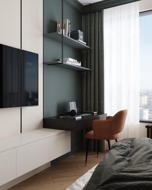 Зеленый цвет в интерьере может прекрасно украсить дом - место, где всегда хочется найти гармонию и умиротворение после тяжелого трудового дня. 05