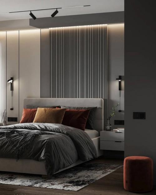 Интерьер спальной комнаты и лоджии примыкающей к ней. 02