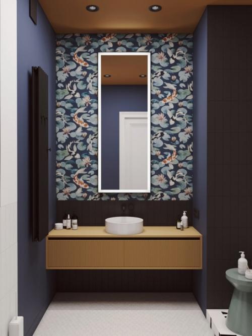 Трешка с необычной планировкой и классными дизайнерскими решениями. 05