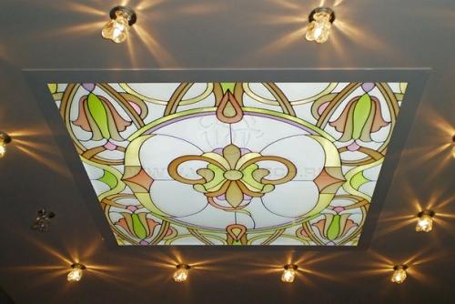 Витражная отделка потолков. 03