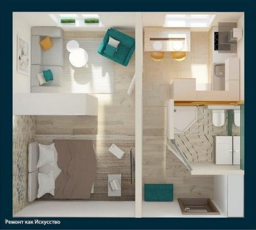 Однокомнатная квартира в панельном доме. 06 Однокомнатная квартира в панельном доме. 06