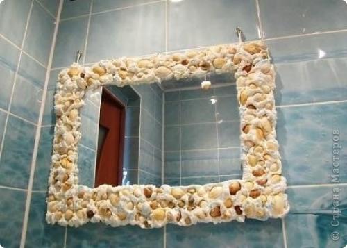 Зеркало Морское, декор своими руками. 06