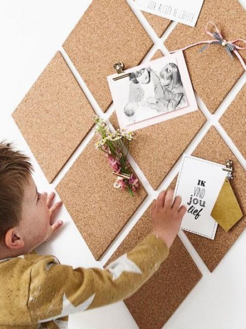 Пробковая доска незаменима, чтобы держать нужную информацию на виду. 03