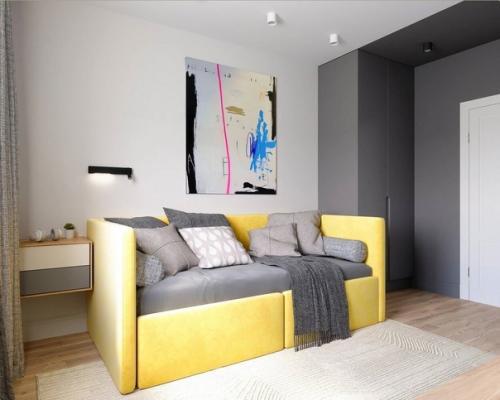 Лишь в том случае, если правильно расставить яркие акценты в интерьере, комната заиграет другими красками. 04