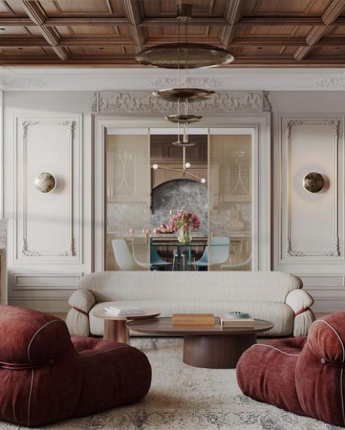 Невероятно красивый дизайн кухни - гостиной. 02